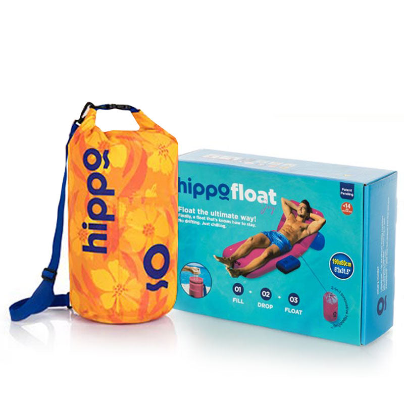 מזרן ים מיטה מתנפח עם מעמד כוסות ועוגן חול HIPPO