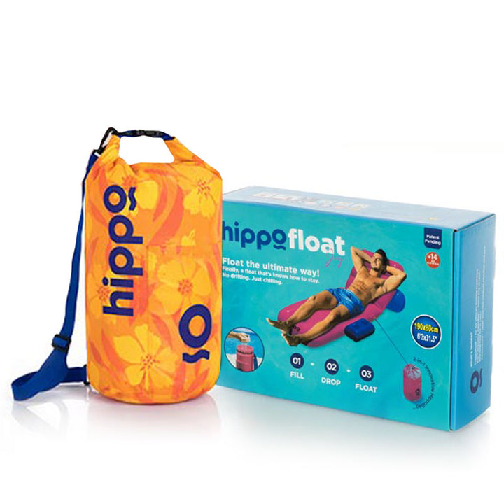 מזרן ים מיטה מתנפח עם מעמד כוסות ועוגן חול HIPPO