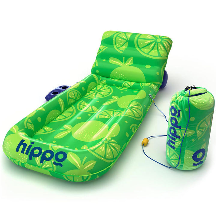 מזרן ים מיטה מתנפח עם מעמד כוסות ועוגן חול HIPPO