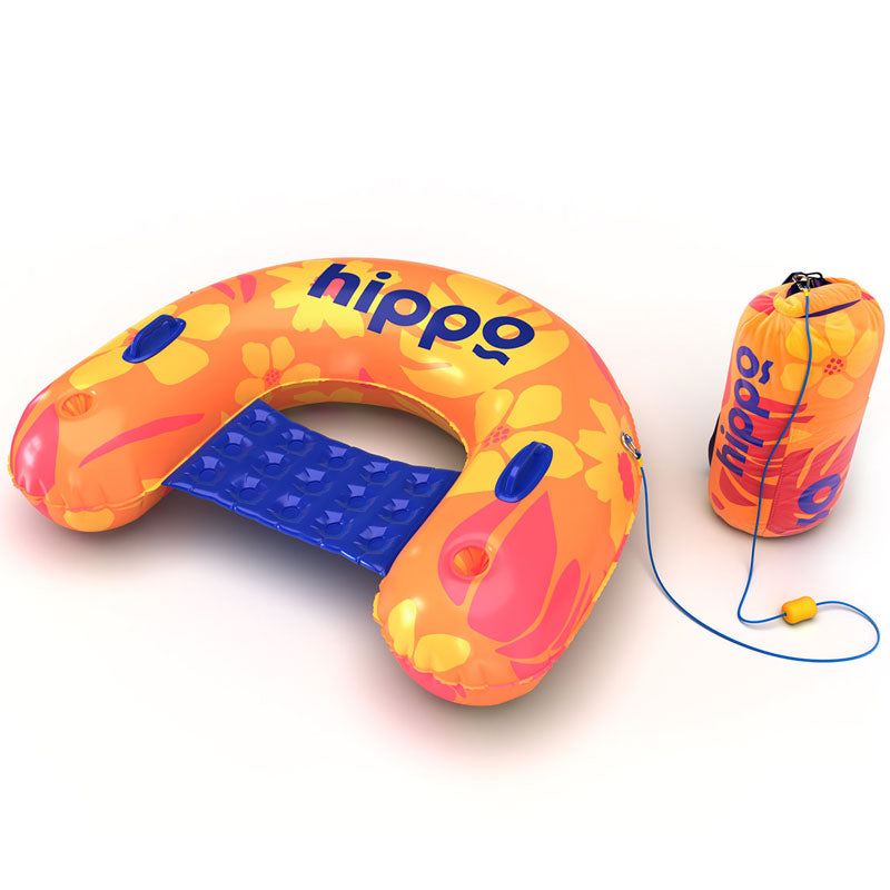 מזרן כיסא ים מתנפח עם עוגן חול HIPPO נגד סחף גלים