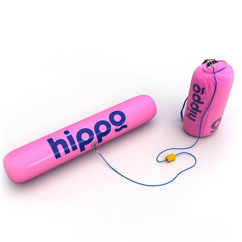 מצוף לבריכה HIPPO ורוד