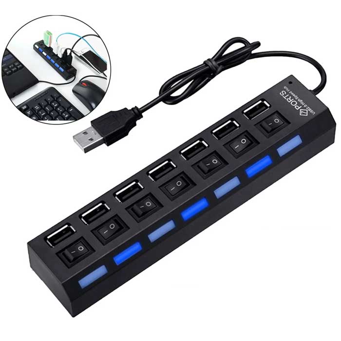 מפצל USB 7 כניסות