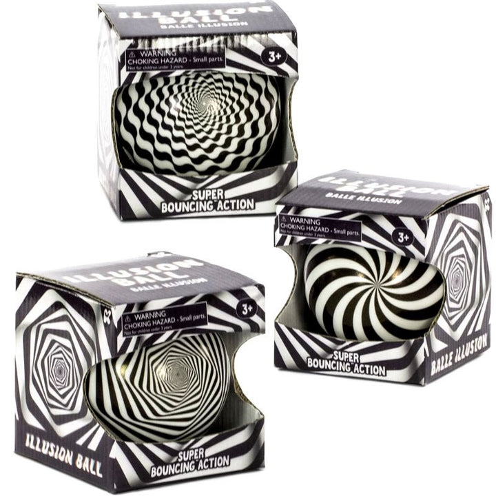 כדור האשליות המהפנט של Keycraft - צעצוע אופטי מסתובב וקופץ