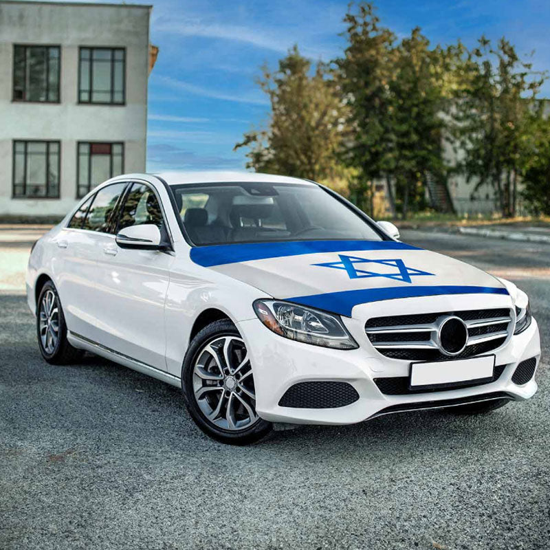 כיסוי דגל ישראל למכסה מנוע