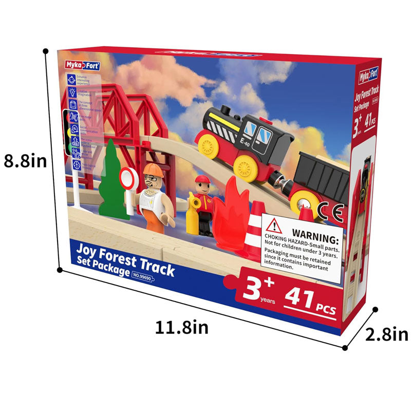 קופסת משחק רכבת חשמלית Joy Forest לגיל 3 ומעלה - אריזת מתנה לילדים