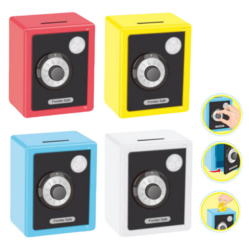 כספת אישית לילדים - קופת חיסכון מעוצבת עם מנעול קומבינציה