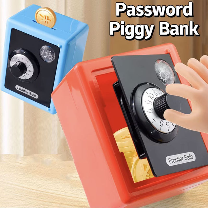 כספת אישית לילדים - קופת חיסכון מעוצבת עם מנעול קומבינציה