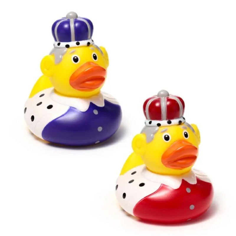 ברווז גומי מלך King Duck מתנה מקורית לאמבטיה ולמשרד