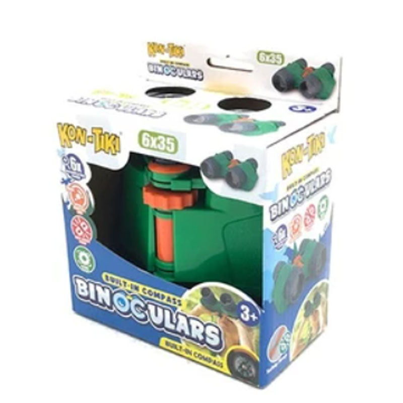 משקפת לילדים מגדילה פי 6 עם מצפן ורצועה - Kon Tiki