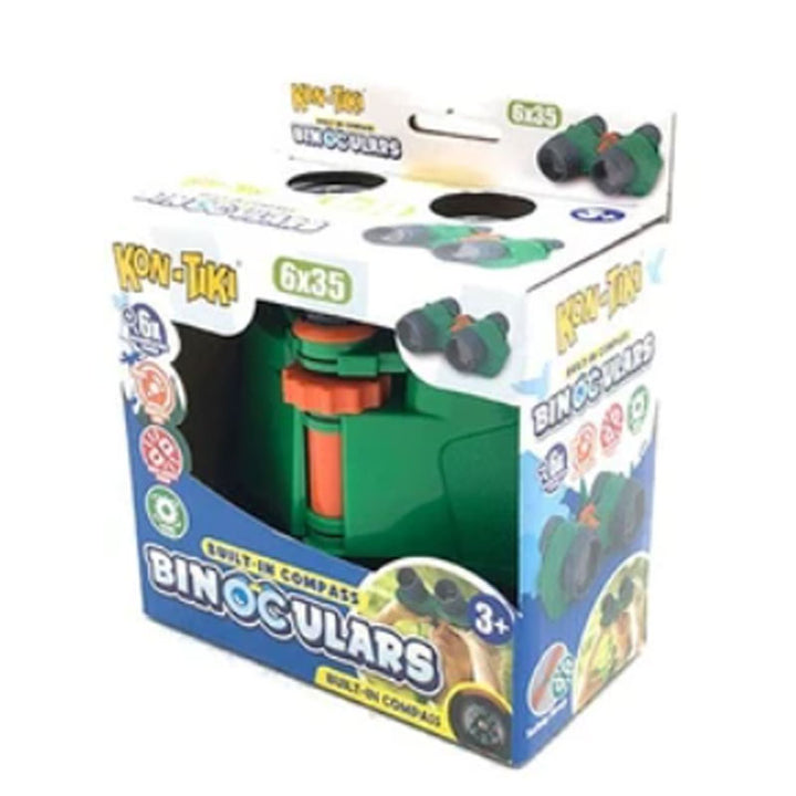 משקפת לילדים מגדילה פי 6 עם מצפן ורצועה - Kon Tiki