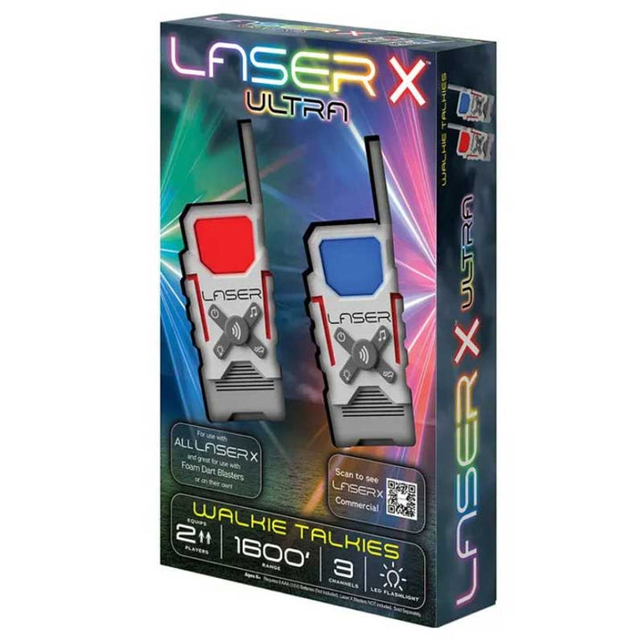 זוג מכשירי ווקי טוקי Laser X לילדים טווח 500 מטר