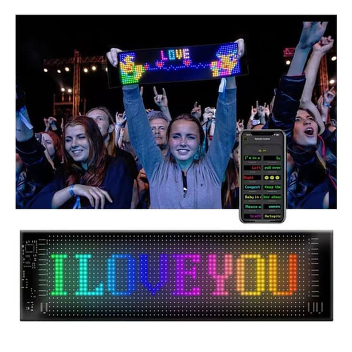 שלט לד גמיש חכם 12×47 ס״מ
