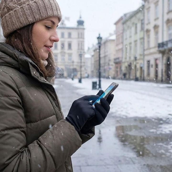 כפפות טאץ' איכותיות מבד לייקרה