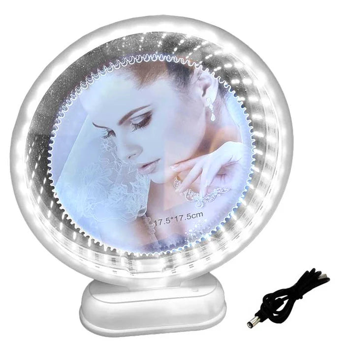 מראת קסם עגולה עם אפקט אינסוף