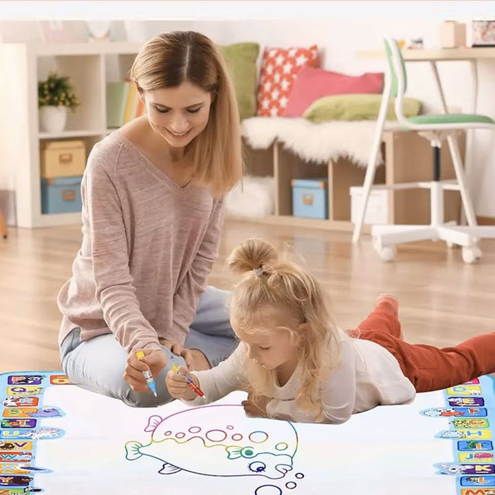 שטיח ציור קסום במים לילדים ערכת יצירה ענקית