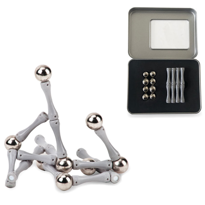 משחק מנהלים מגנטי - ערכת מקלות וכדורים להרכבה ויצירה