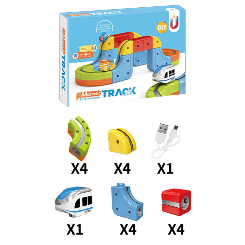 רכבת מגנטית לילדים 26 חלקים מסלול הרכבה