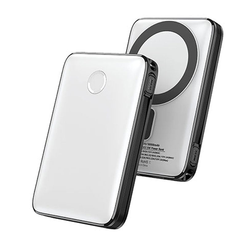 פאוור בנק סוללת גיבוי 10,000mAh מגנטי עם טעינה אלחוטית מהירה