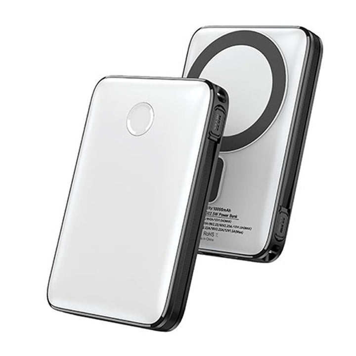 פאוור בנק סוללת גיבוי 10,000mAh מגנטי עם טעינה אלחוטית מהירה