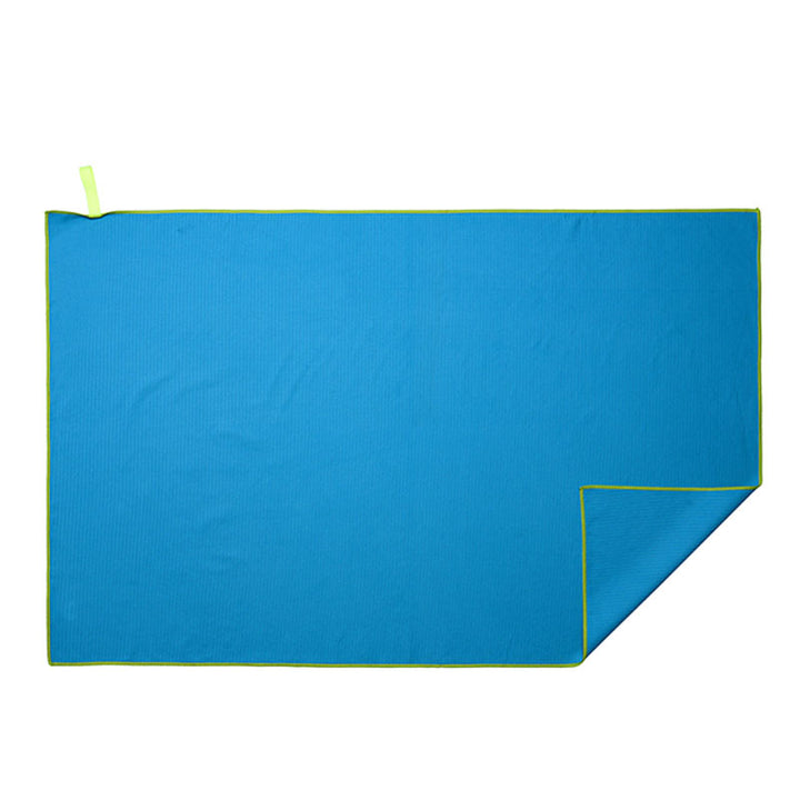 מגבת מיקרופייבר למתאמנים במרקם מחורץ כולל נרתיק נשיאה