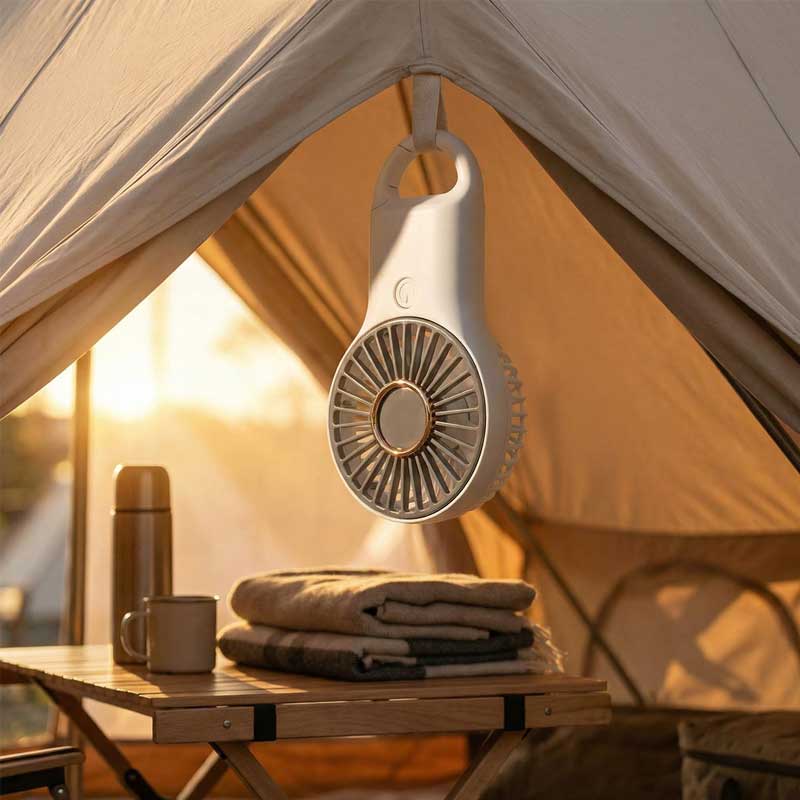 מיני מאוורר נטען עם קליפס שאקל