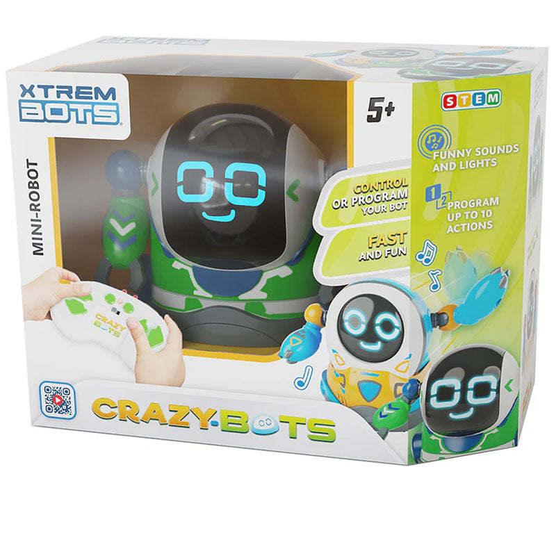 אריזת מתנה של רובוט מיני Xtrem Bots ללימוד תכנות בסיסי לגילאי 5 ומעלה