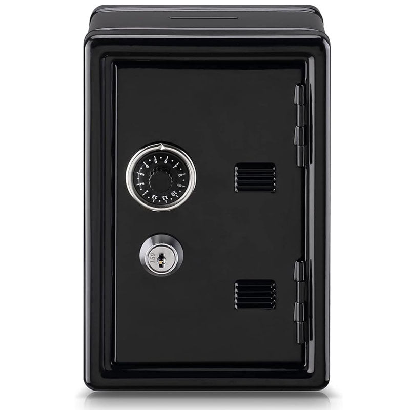 קופת כספת לוקר מתכת מעוצבת עם מפתח ומגירה נשלפת