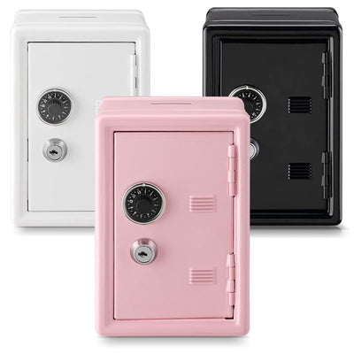 קופת כספת לוקר מתכת מעוצבת עם מפתח ומגירה נשלפת