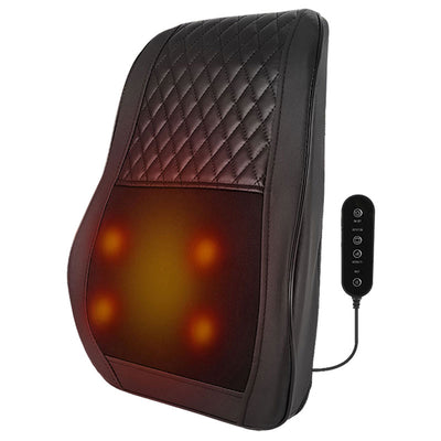 כרית עיסוי שיאצו מחממת לגב ולצוואר עם 4 ראשי עיסוי