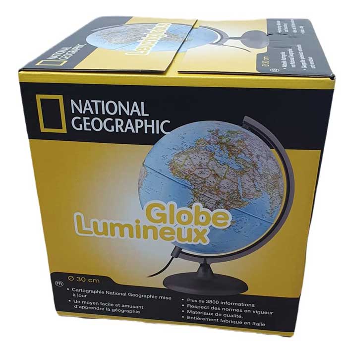 גלובוס מדיני עם תאורה National Geographic 30 ס"מ