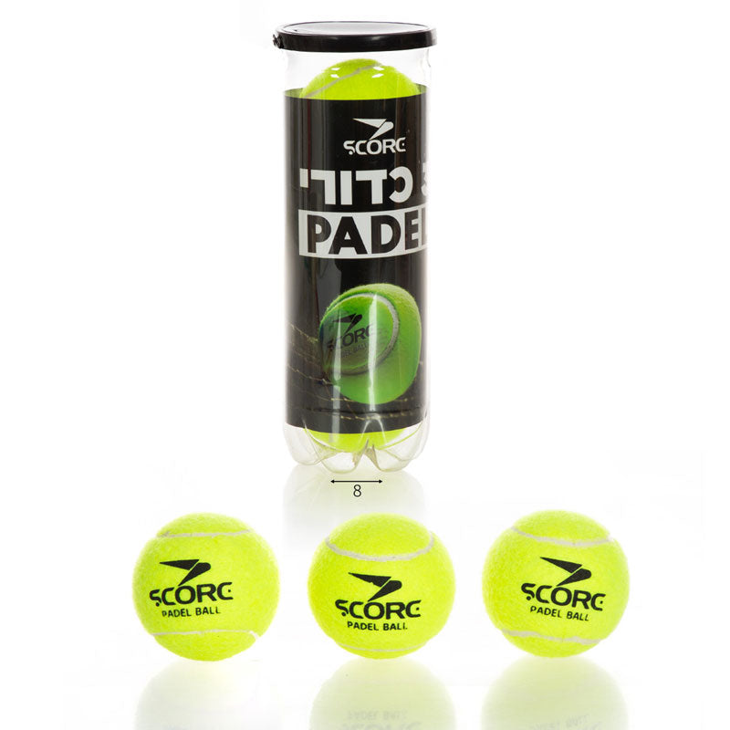שלישיית כדורי פאדל Padel Balls איכותיים במארז פחית