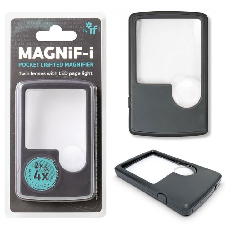זכוכית מגדלת כיס עם תאורת לד Magnif-i