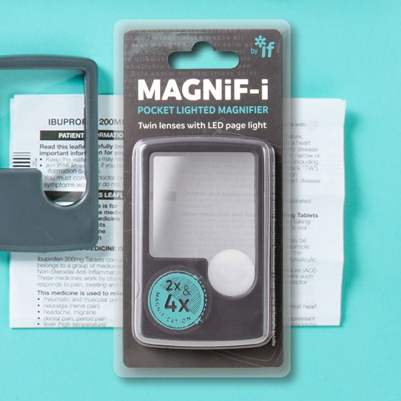 זכוכית מגדלת כיס עם תאורת לד Magnif-i
