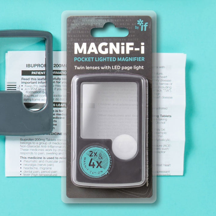 זכוכית מגדלת כיס עם תאורת לד Magnif-i