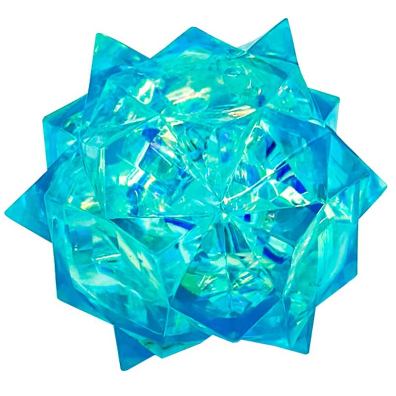 כוכב פוליגונלי נצנצים למעיכה - פידג'ט מעוצב ומנצנץ