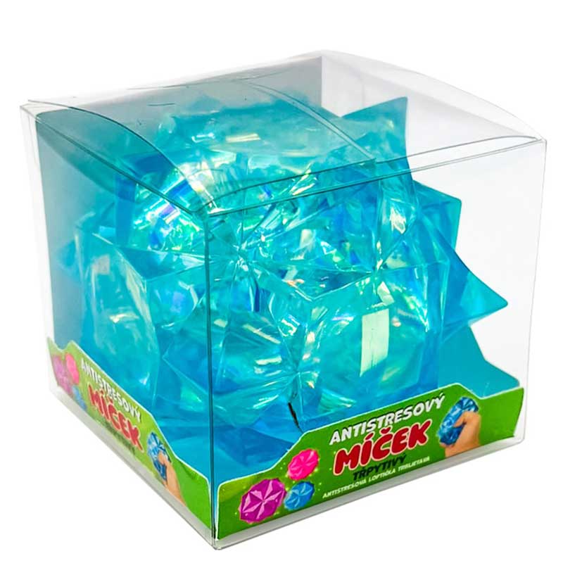 כוכב פוליגונלי נצנצים למעיכה - פידג'ט מעוצב ומנצנץ