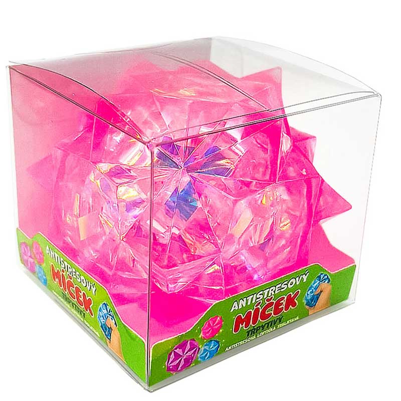 כוכב פוליגונלי נצנצים למעיכה - פידג'ט מעוצב ומנצנץ