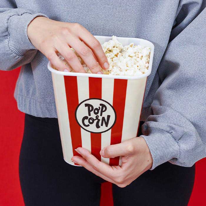 דלי פופקורן גדול בעיצוב של פעם Cinema