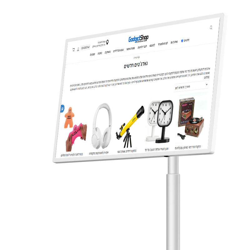 מסך חכם נייד על גלגלים 32 אינץ' – טאבלט ענק BeeTech B-32S