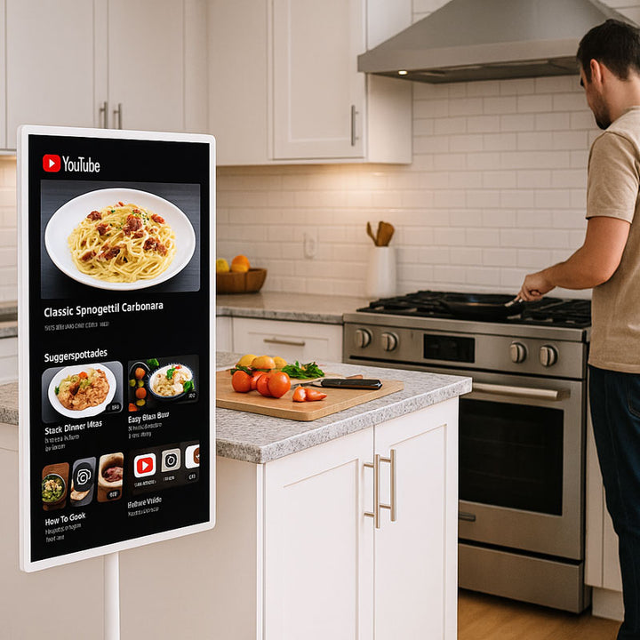 מסך חכם נייד על גלגלים 32 אינץ' – טאבלט ענק BeeTech B-32S