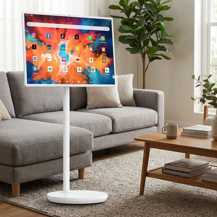 מסך חכם נייד על גלגלים 32 אינץ' – טאבלט ענק BeeTech B-32S