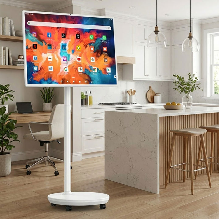 מסך חכם נייד על גלגלים 32 אינץ' – טאבלט ענק BeeTech B-32S