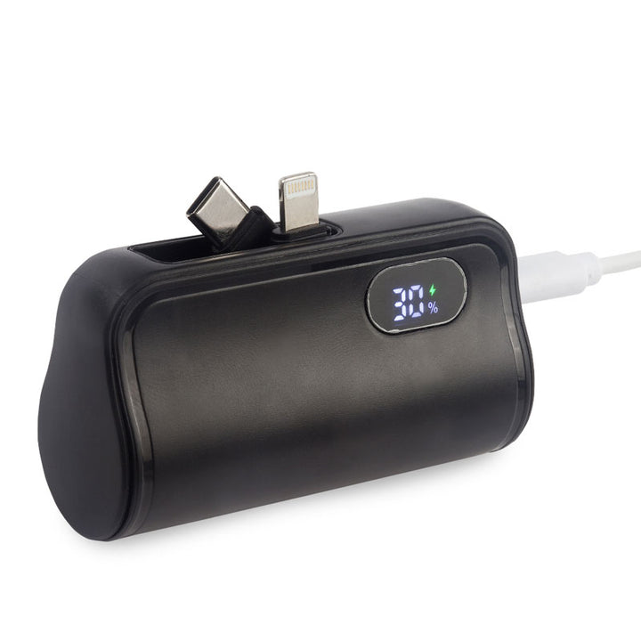 סוללה נטענת קומפקטית 5000mAh עם חיבור כפול