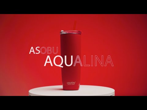 Aqualina ספל תרמי ASOBU עם קש 600 מ"ל