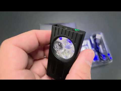 מיני פנס EDC נטען למחזיק מפתחות – 1000 לומנס עם תאורת UV