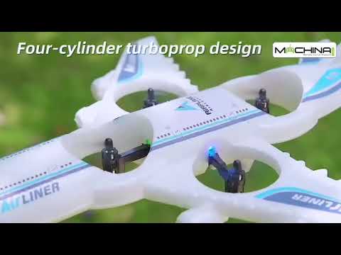 רחפן מטוס סילון על שלט עם פעלולים 360