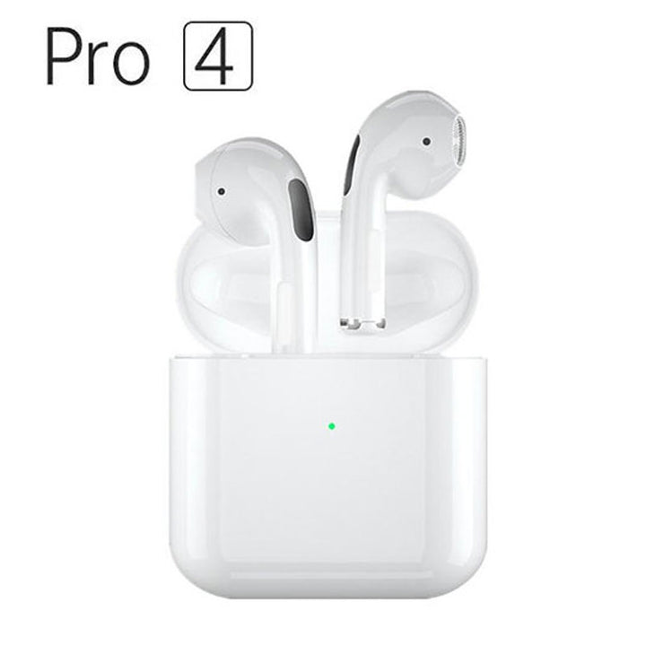 אוזניות אלחוטיות Pro 4 TWS עם קייס טעינה ובלוטוס
