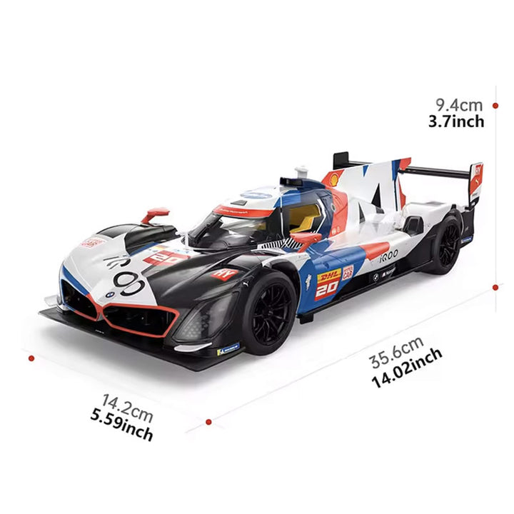 מכונית מרוץ BMW M Hybrid V8 על שלט מבית RASTAR