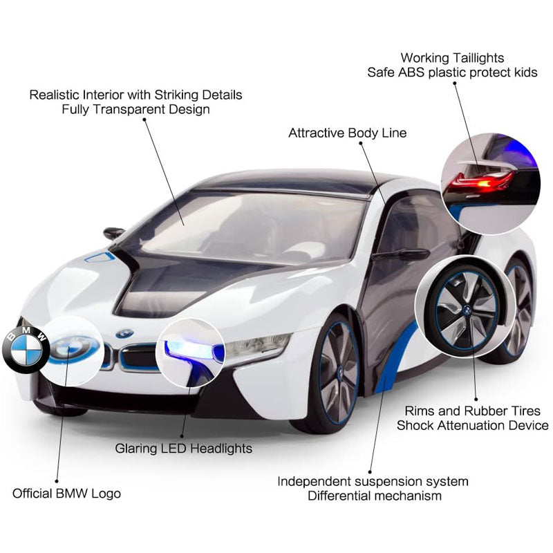 מכונית BMW i8 על שלט מבית RASTAR