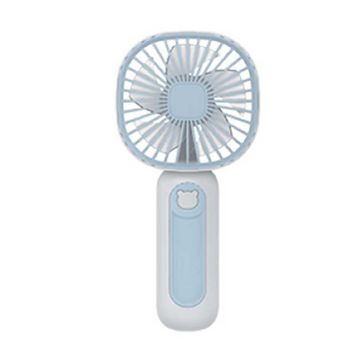 מאוורר נייד נטען עם מעמד שולחני ותושבת לסמארטפון